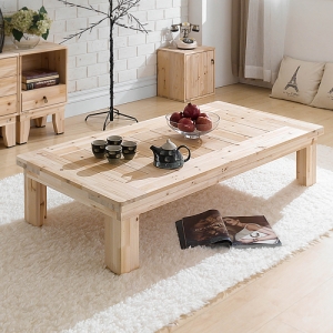 친환경(네츄럴) 삼나무 좌식 원목 테이블(Table)